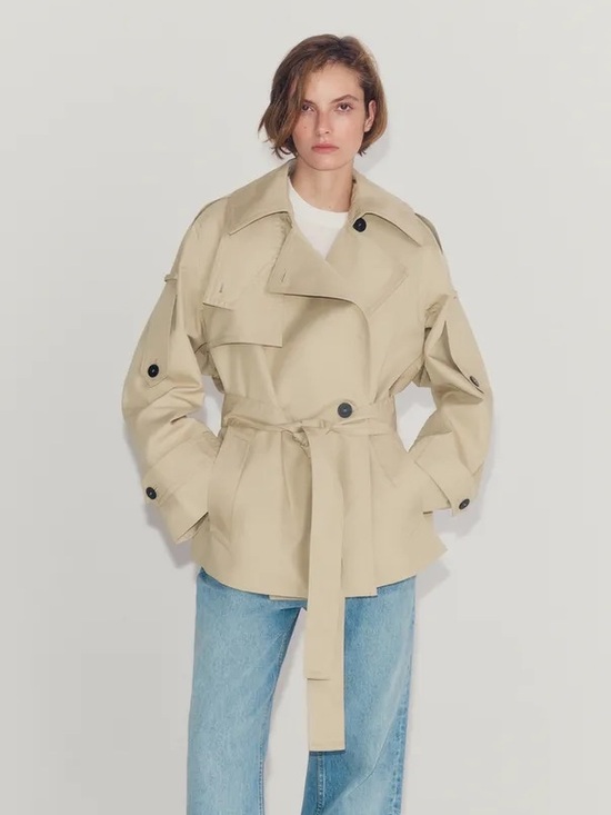 Zara Jackets & Blazers - ZARA ZW COLLECTION SHORT BELTED TRENCH COAT